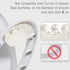 Doytn 5 (1, 7x3.3inch) Toilet Splash Guard Pee Deflector with Strong Suction Cups Urine Guard Prevents Pee Leaks Large