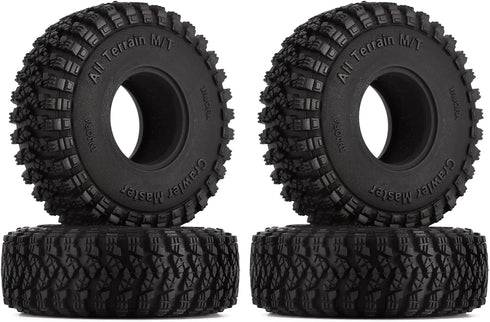 INJORA 1.0 Tires-S3 All Terrain Crawler Tires - Upgrade Parts for TRX4M SCX24 AX24 FCX24, 58 * 20mm