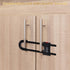 4 Pack U-Shaped Sliding Cabinet Locks - Adjustable Multifunctional Child Safety Lock for Home Cabinets and Doors