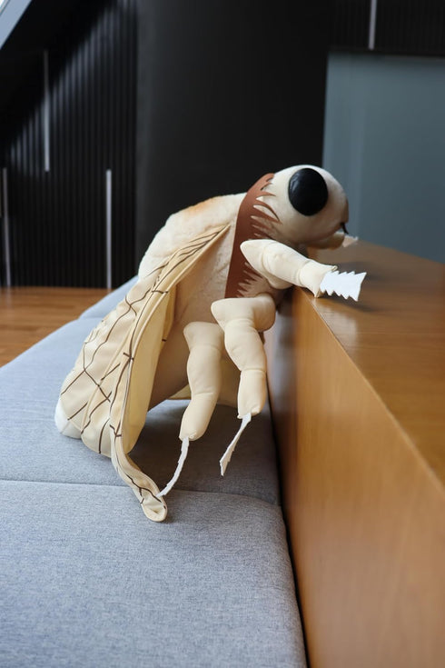 ZHONGXIN MADE Giant Silk Moth Plush - 26" Lifelike Stuffed Animal with Realistic Soft Big Wings