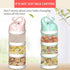 IENYPA Baby Milk Powder Formula Dispenser, Stackable Formula Dispenser Container Mixie Bottle for Travel, Large