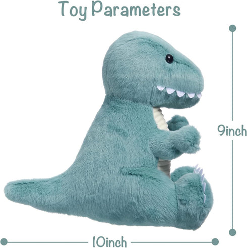 TCBunny Baby Dinosaur Bedtime Stuffed Animal, 12" Plush Toy for Birthday, Valentine, Christmas (T-Rex, Blue)
