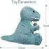 TCBunny Baby Dinosaur Bedtime Stuffed Animal, 12" Plush Toy for Birthday, Valentine, Christmas (T-Rex, Blue)