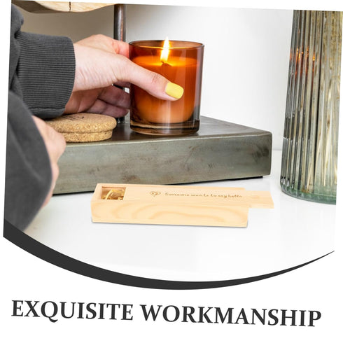 BESTOYARD Decorative Pregnancy Test Keepsake Box Wood Pregnancy Test Storage Case with Lid for Parents Cherish Memories