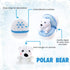 Plushland Snowball Stuffed Zip Up Animal, Polar Bear Plush Toy, Cute Soft Animal for Families & Friends