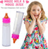 20 Pack Set 2 2 18 Inch Baby Doll Accessories, Baby Disappearing Doll Feeding and Caring with Milk & Juice Bottles, Toy