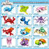 BAOXUE 24 Packs Set, Valentines Day Cards for Kids School, Animal Building Block Valentines Day Gifts for Kids