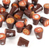 25Pcs Set 15x17mm Resin Mini Coffee Cups Miniature Kitchen Fake Drink Food Brown Coffee Mug Lovely Tableware Dollhouse