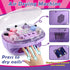 Set 3-12 Golray Kids Nail Polish for Girls, All-in-One Nail Art Kit - Dryer/ Glitter Powder/ False Nails/ Nail Decals/