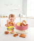 Playset Hape Toddler Bread Basket |Soft Pretend Food for Kids, Bread Toy Basket Includes Toast, Jam Cookie, Cake, Soda