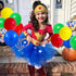 Red Blue Yellow Green Balloon Garland Kit, 121PCS Balloons for Toy Video Game Transportation Birthday Decorations