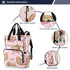 Bolaz Backpack Capybara Pink Diaper Bag Tote Multifunction Baby Nappy Changing Bags Large with Stroller Straps Travel