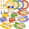 Wooden Play Dishes and Plates for Kids Kitchen Set Accessories for Toddlers