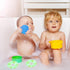Toyvian 10pcs Mini Swim Rings - Inflatable Doll Lifebuoy Pool Toys for Dollhouse Accessories