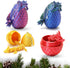 bgezxuy 3D 3D (4pcs-withkeychain) Mini Printed Dragon Eggs with Dragon Inside, Articulated Crystal Dragons Printed