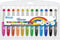 BAZIC Jumbo Silky Gel Crayons 12 Color, Washable Blendable Non Toxic Watercolor