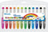 BAZIC Jumbo Silky Gel Crayons 12 Color, Washable Blendable Non Toxic Watercolor