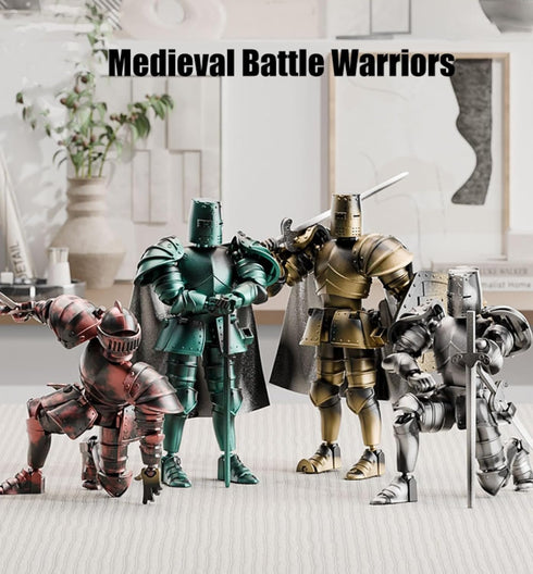 IYOOCSS T13 Figures,Dummy 13,3D Action Figure,Medieval Knight Action Lucky Printed Robot Action Figure (Assembly