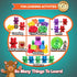Counting Set 60 2 Deluxe & Sorting Bears Game - Montessori Fine Motor Learning Jumbo Toys with Stacking Cups, Preschool