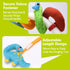 hahaland Car Seat Toys for Babies 0-6 Months - Rattle, Mirror, Crinkle, Squeaky Developmental Travel Toys for Infants