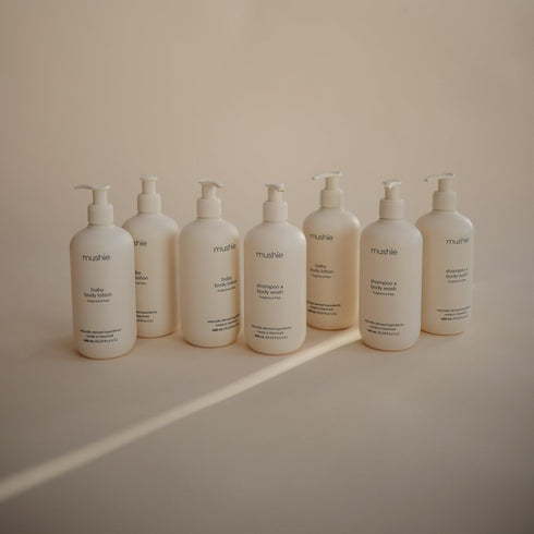 13.53 oz mushie Baby Shampoo & Body Wash | Gentle Formula for Delicate Skin | Certified Organic | Made in Denmark, fl