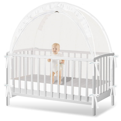 Zkaitoy Crib Tent to Keep Baby from Climbing Out - Crib Net to