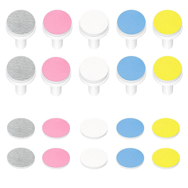 COSLUS Original C50 Baby Electric Nail File Replacement Pads, 10 Grinding Heads