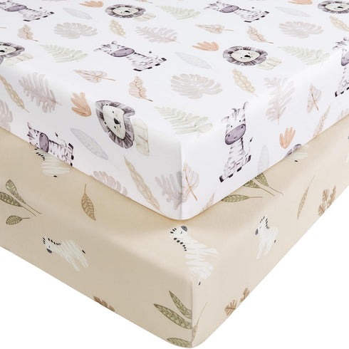 Nyessmee Baby Crib Sheets for Boys and Girls, Fitted Crib Sheets 52" x