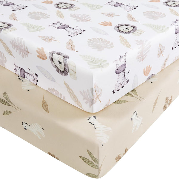 Nyessmee Baby Crib Sheets for Boys and Girls, Fitted Crib Sheets 52" x