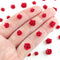 HOMICO 200 Pieces Tiny Red Rose Decor for Dollhouse Mini Resin Decor for