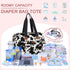 Mommy Pritent Diaper Tote - Baby Bag with Pacifier Case, Shoulder Straps, Stroller Clips, Waterproof Large Maternity