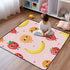 GuoChe Set 50'' 50'' Cute Food Cartoon Pattern Large Non-Slip Baby Gym & Activity Mat for Floor Waterproof Baby