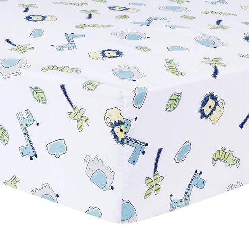 4-Piece Set, 2 Trend Lab Jungle Roar Breathable Baby Nursery Crib Bedding Includes Quilt, Fitted Crib Sheets, and Crib