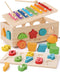 Shape Sorter - Wooden Xylophone and Montessori Number Puzzle Set for Babies