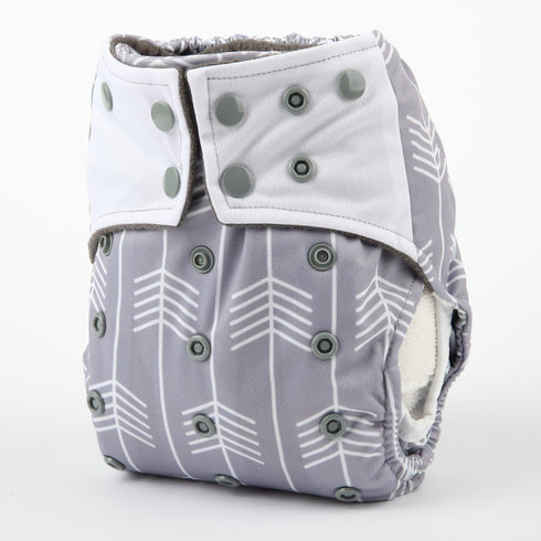 Sigzagor 3 Pack) AIll in One Cloth Diapers Nappies for Night AIO Sewn in Insert Reusable Washable (Deer
