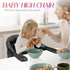 6-36 Hook on High Chair,Portable Foldable High Chair for Babies Months, Includes Storage Bag (Black)