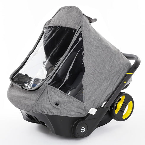 Car Seat Rain Cover,Food Grade EVA,Universal Car Seat Rain,Waterproof, Windproof Protection,Protect from Dust Snow,Rain Cover Features Quick-Access Zipper Door and Side Ventilation(Grey)