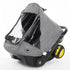 Car Seat Rain Cover,Food Grade EVA,Universal Car Seat Rain,Waterproof, Windproof Protection,Protect from Dust Snow,Rain Cover Features Quick-Access Zipper Door and Side Ventilation(Grey)