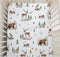 Woodland Animals Baby Crib Sheets - Unisex Bear Deer Hedgehog Owl Squirrel Rabbit, Standard Crib Toddler