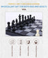 PGDOV Set 9.5 Inches 2-Player Magnetic Travel Chess - Small Chess Folding Board Games, Foldable & Portable Gifts