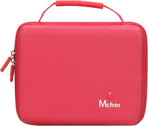 Mchoi Shockproof Carrying Case for Hot Wheels, Toy Car Organizer for 20 Cars, Red Case Only