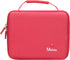 Mchoi Shockproof Carrying Case for Hot Wheels, Toy Car Organizer for 20 Cars, Red Case Only