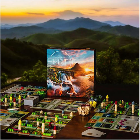 Inside Up Games Earth - The Board Game, Ecosystem Building, Card Drafting for 1 to 5 Players