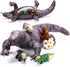 Lenwen 5 Pieces Komodo Dragon Plush Toy Set with 26 Inch Giant Lizard and 4 Plush Baby Lizards for Kids Birthday Gift