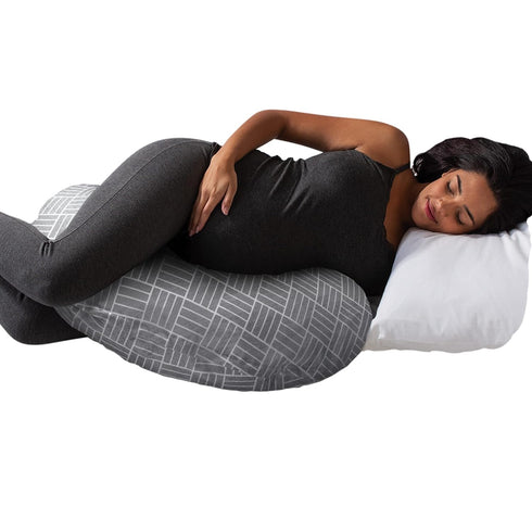 Boppy Cuddle Pregnancy Pillow - Compact Ergonomic Maternity Pillow, Versatile Support, Great