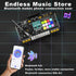 Microphone,Bluetooth,8 Set 3 4 5 6 7 8+ RedCrab Kids DJ Mixer Table with Piano Keys, LED Lights, Interactive Music Toy