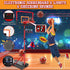 Meland Kids Basketball Hoop, Adjustable Height 3.4ft-6.2ft, Indoor Outdoor Basketball Goal Toys for Boys 3-8