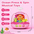 MoraBaby 6-12-18 1 1-3 Baby Girl Toys Months, Press & Spin Ocean Musical Light Up Toy | Bilingual Learning Educational