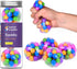 Squishy Stress Ball Squeeze, Color Sensory Toy for Tension Relief, Fun for Kids and Adults (4-Pack)