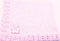 Sanjit Knitted Crochet Finished Med Pink Chenille Large Blanket with Large White Bear